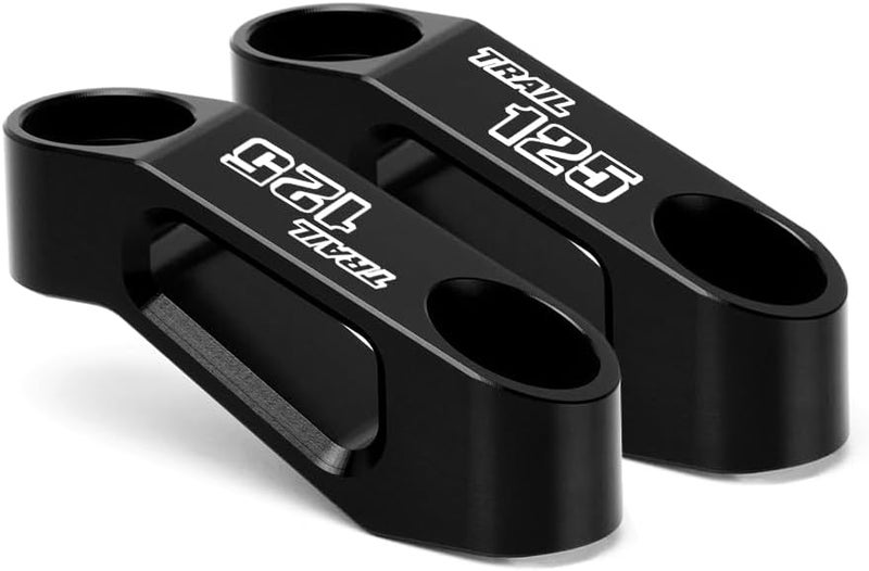 Modeer Compatible with Trail 125 Any year Motorcycle Rearview Mirror Risers Extenders ct125 trail ct125 hunter cub trail 125 Accessories (black) - Image 3